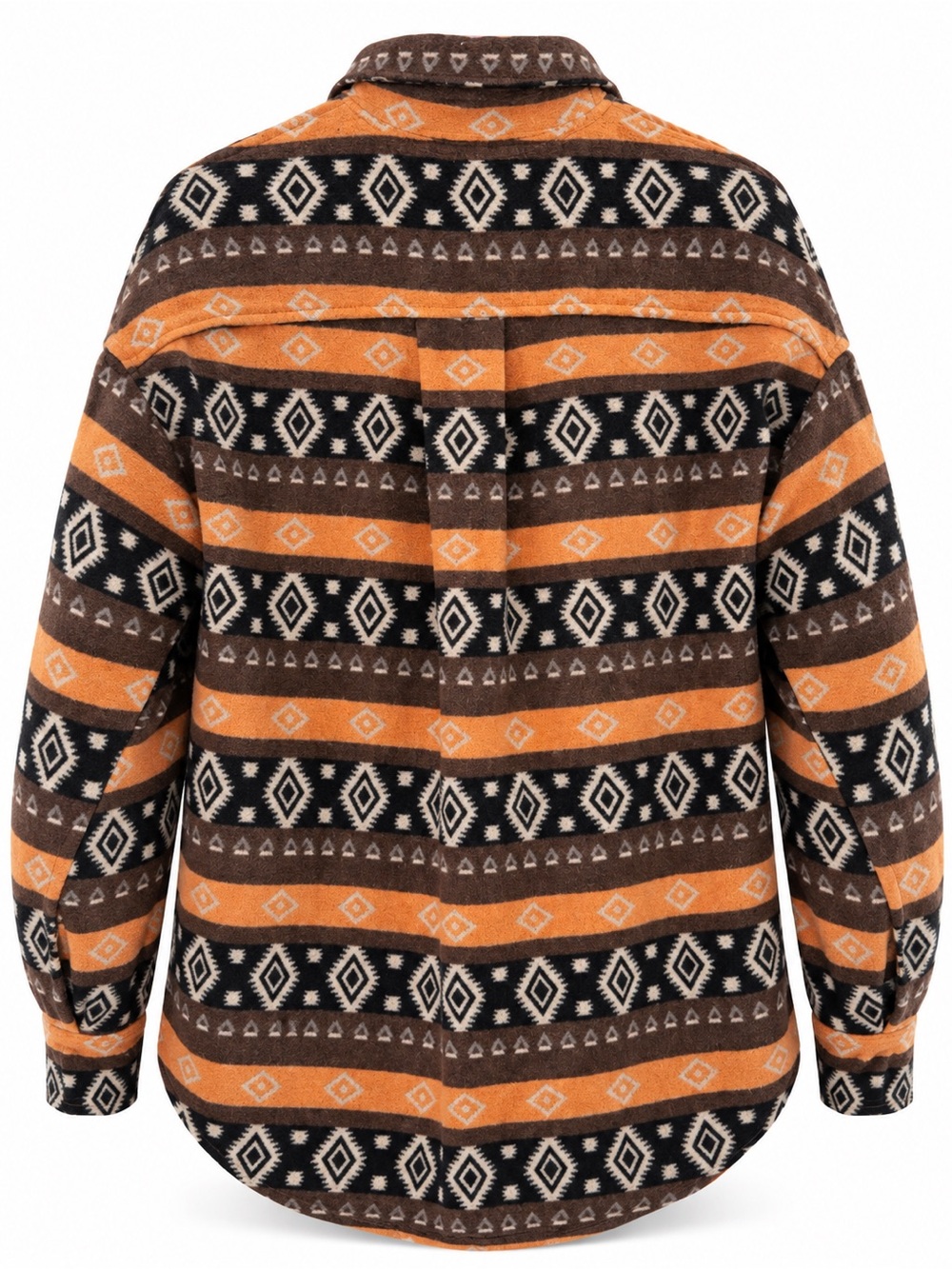 Easel Oversized Aztec Utility Shacket - Picture 3 of 8